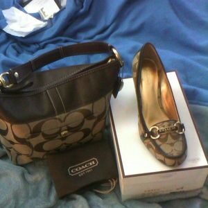 Coach bag with matching shoes